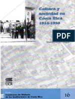 16 - Fumero, P (2015) Cultura y Sociedad en Costa Rica 1914-1950 PDF