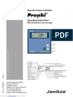 Reactive Power Controller: Brief Instructions See Last Page