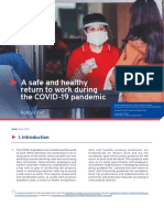 A Safe and Healthy Return to Work Duringthe COVID-19 Pandemic
