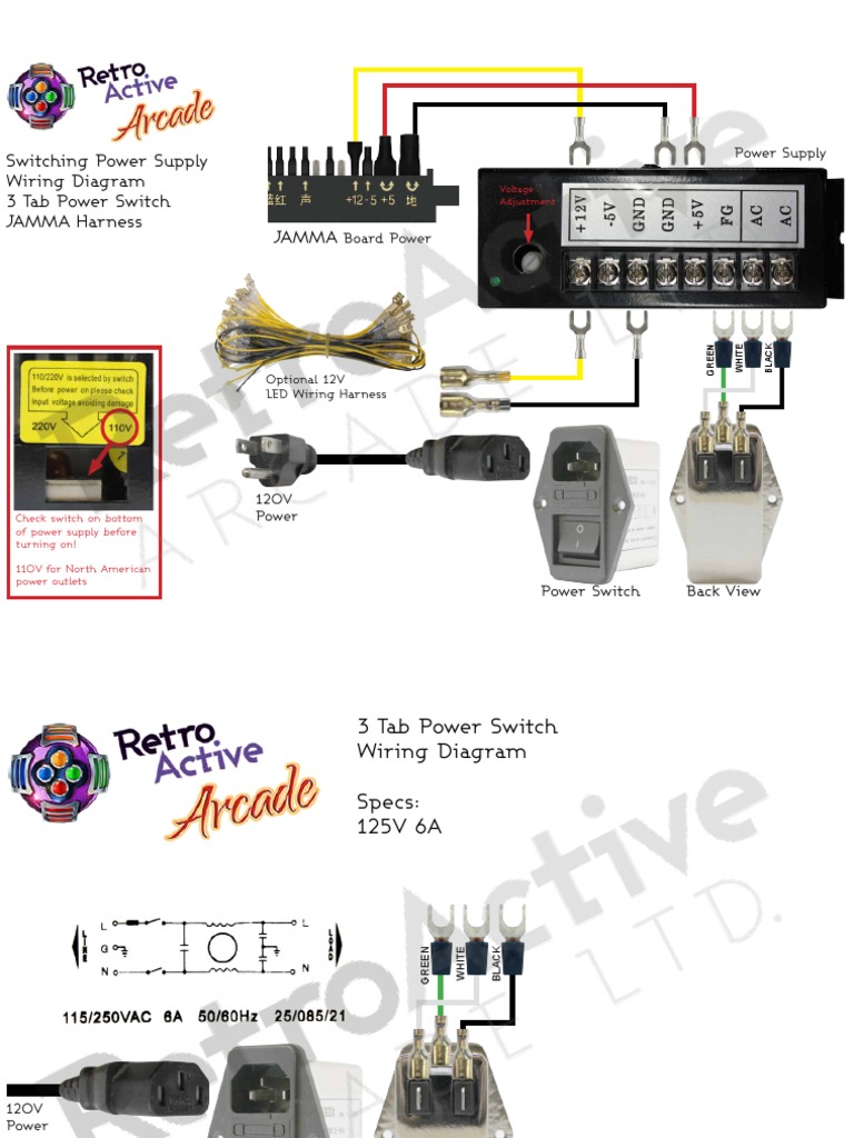 Power Supply Wiring Diagram Guide | PDF