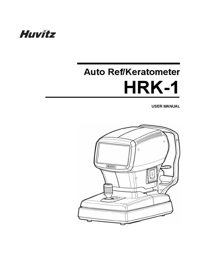 Auto Ref/Keratometer User Manual PDF Electrical Connector Safety
