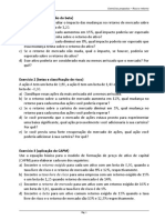 MFI - Exercícios - Risco e Retorno