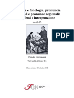 Fonetica e Fonologia, Pronuncia Standard e Pronunce Regionali Grafemi e Interpunzione M00087 - 1