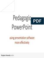 Pedagogic Powerpoint: Using Presentation Software More Effectively