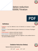 Oxidation-Reduction (REDOX) Titration Fundamentals