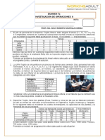 Examen T2 Investigación de Operaciones Ii