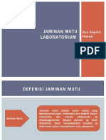 PERTEMUAN KE 15 Jaminan Mutu Laboratorium