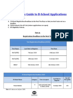 The Ultimate Guide To B-School Applications: Part A: Registration Deadlines in The Next Ten Days