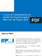 Gestion de Proyectos Bajo El Enfoque Del Pmi Usando Msproject 2013