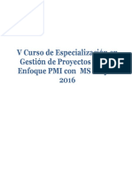 Manual de Project 2016 PDF