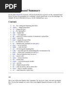 Unix Command Summary