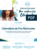 Instructivo de Prematricúla