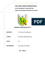 Trabajo Individual Centrales Hidroelectricas