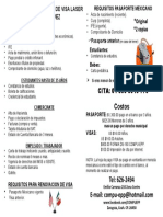 Requisitos para Visa y Pasaporte