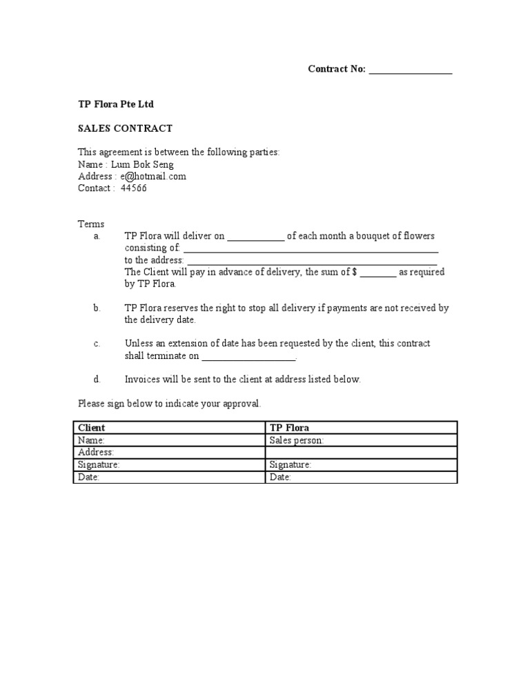 Contract | PDF