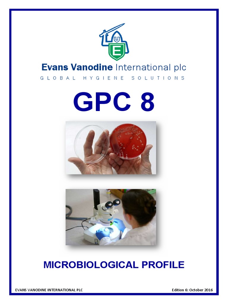 GPC8 Disinfectant Microbiological Profile | PDF | Disinfectant | Pathogen