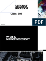 Introduction of Microprocessor