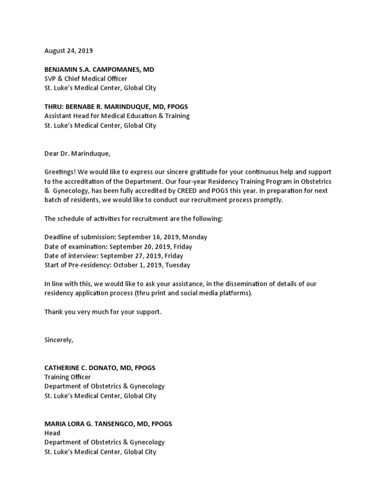 Letter For Poster Request | PDF | Social Science | Career & Growth