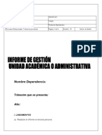 Ejemplo de Informe de Gestion