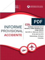 Informe Provisional Accidente