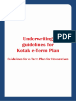 Guidelines For E-Term Plan For Housewives
