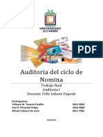 Auditoria Del Ciclo de Nomina Ferreteria Peña, S.R.L PDF