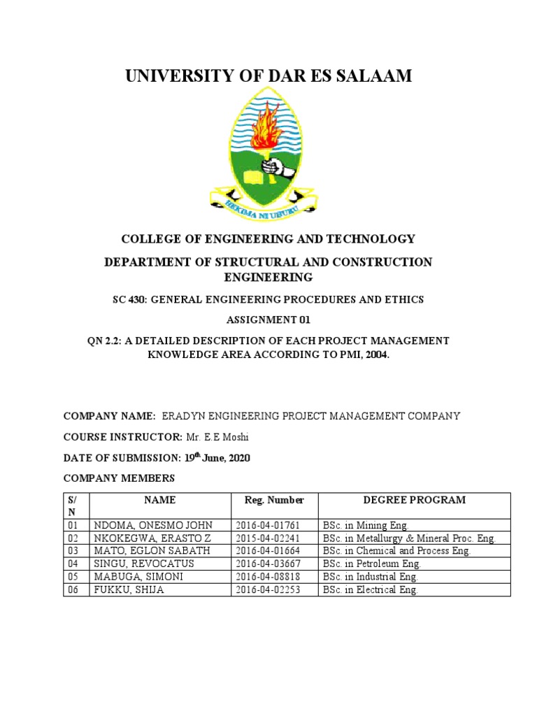 Sc 430 Assignment 1 Pdf Quality Assurance Project Management