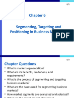 Segmenting, Targeting and Positioning in Business Marketing