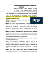 AUDIENCIA DE CONCILIACIÓN Y PRIMERA DE TRAMITE MODULO LABORAL