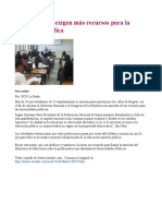 Universitarios Exigen Más Recursos para La Educación Pública (10-20-10) PDF