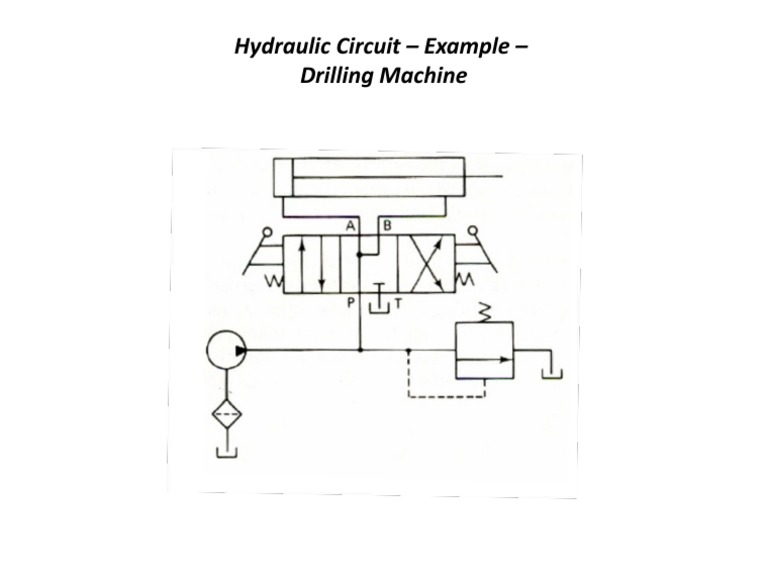 Hydraulic Circuit Example Drilling Machine PDF