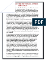 El Por Que No Te Importa El Cambio Climatico