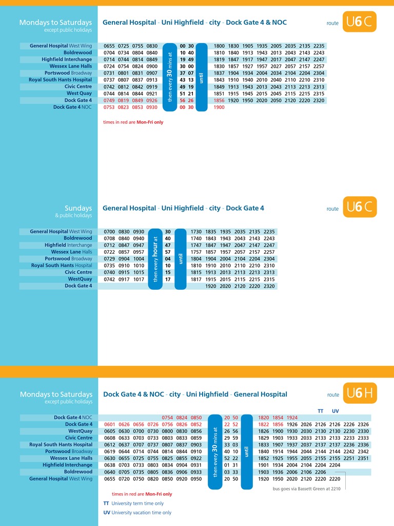 U6 Bus | PDF | Leisure
