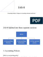 Accounting Policies, Changes in Accounting Estimates and Errors