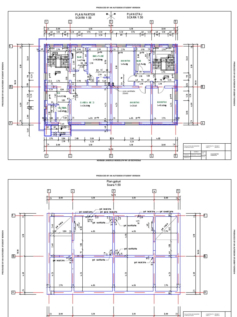 Proiectare Constructii - Planuri Detaliate | PDF