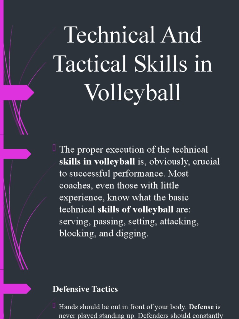 Technical and Tactical Skills in Volleyball PDF