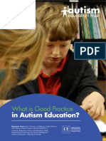 What is good practice in autism education