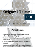 Origami Tekstil Kerajinan Ok - PPT