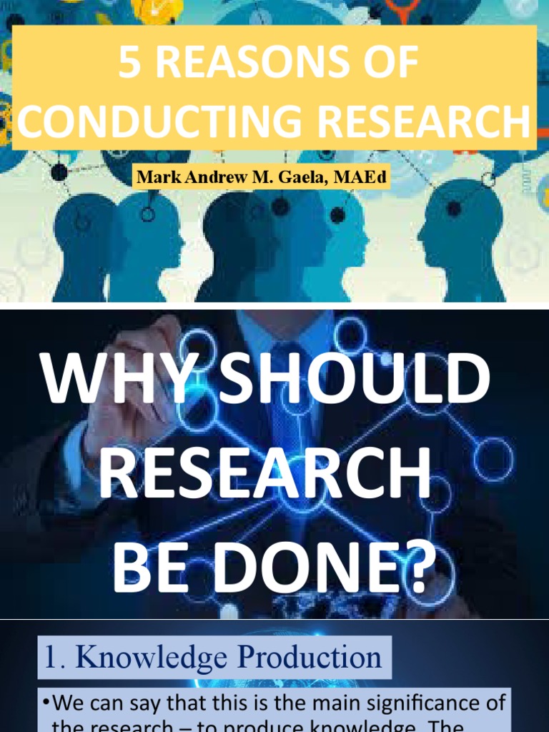 5 Key Reasons to Conduct Research | PDF
