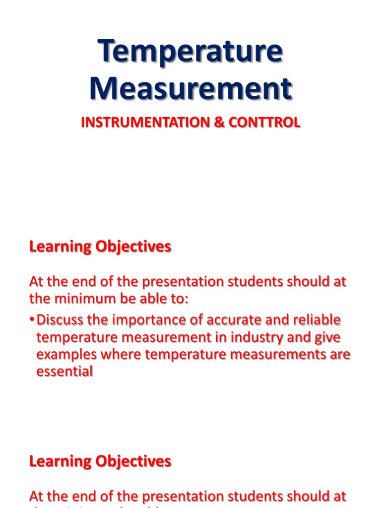 Temperature Measurement PDF | PDF | Thermocouple | Thermometer