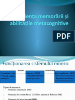 Eficienta Memorarii Si Abilitati Metacognitive