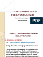 Osnovi transportnih sistema VJEZBE I - I_101098