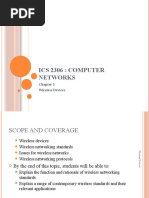 Ics 2306: Computer Networks: Wireless Devices