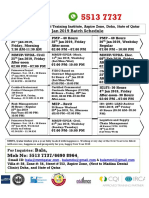 MMTI - Training Schedule