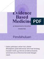 Evidence Based Medicine: Apt. Mohamad Usman Nur, S.Farm.,M.Farm Universitas Trinita