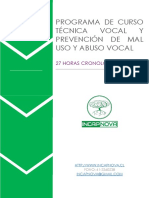 Programa Curso Voz