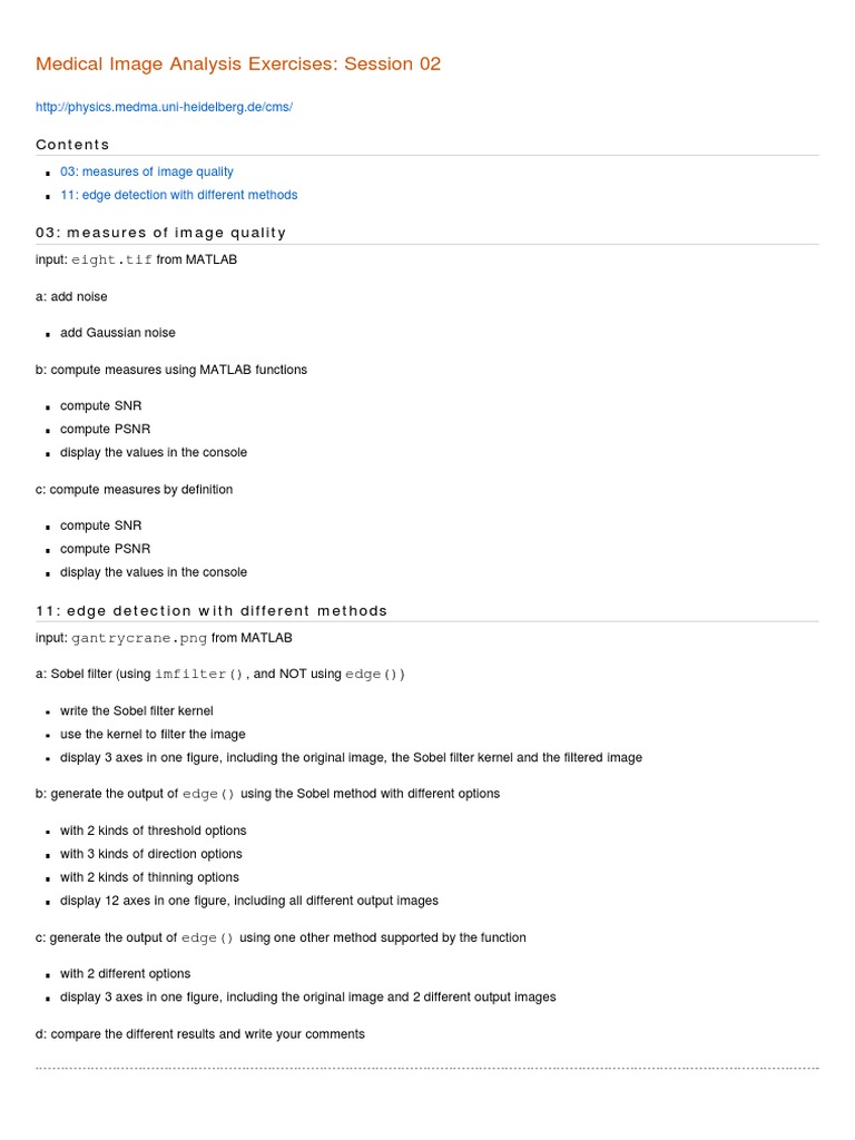 Comparing Image Quality Metrics and Edge Detection Methods A MATLAB