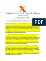 Plagiarism Checker Report Title