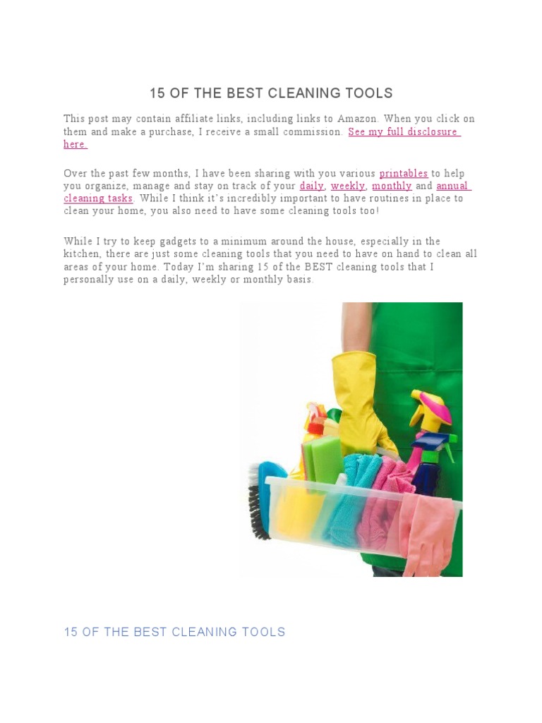 15 of The Best Cleaning Tools | PDF | Vacuum Cleaner | Shower