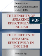 Presentation English For Oral Communication OUMH 1303 Presentation English For Oral Communication OUMH 1303